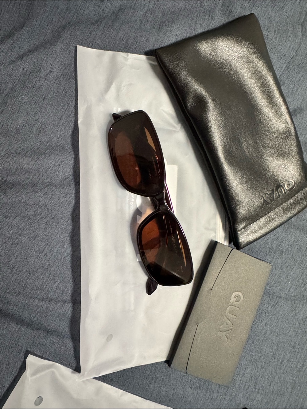 NWOT Quay Australia VIBE CHECK Chocolate Frame/Brown Lens Sunglasses - Picture 3 of 12